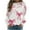 Pink, variant on YUGYXL Womens Long Sleeve Tops Plus Size Y2k Cute Print Sweatshirts Fall Pullover Crewneck Vintage Shirts Tops Purple XXXL
