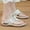 White, variant on WILLBEST Brown Slippers Women Slope Heel Slippers Summer Fashion Slope Heel Thick Soled Massage Retro Beach Slippers