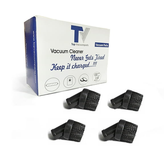 Nylon insert Dust Brush For 1 1/4'' Vacuum Attachments, Fits All Vac (4 Brush)