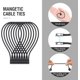 thumbnail image 2 of Bridas magnéticas, bridas de silicona reutilizables con imán potente para agrupar y organizar, correas para envolver cables., 2 of 4