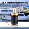 thumbnail image 7 of gold&black brass+rubber T-Handle Drain Plug -Turn Marine Boat Drain Plugs Boat Marine Accessories, 7 of 7