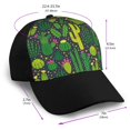 thumbnail image 2 of Yiaed Cactus 1 Print Baseball Cap Dad Hat Polo Style Plain Blank Adjustable Size, 2 of 5