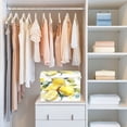 thumbnail image 6 of Large Fliplid Foldable Storage Bin Boxes Cubes Baskets with 2 Handles for Clothes Books 16.5x12.6x11.8 Inch Watercolor Lemon, 6 of 7
