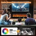 thumbnail image 7 of Electric Fireplace,72" Recessed Electric Fireplace Insert with WiFi & Alexa, Multicolor Flame Effects, Crackling Sound, 1500W Heater for Up to 400 Sq Ft, 7 of 7