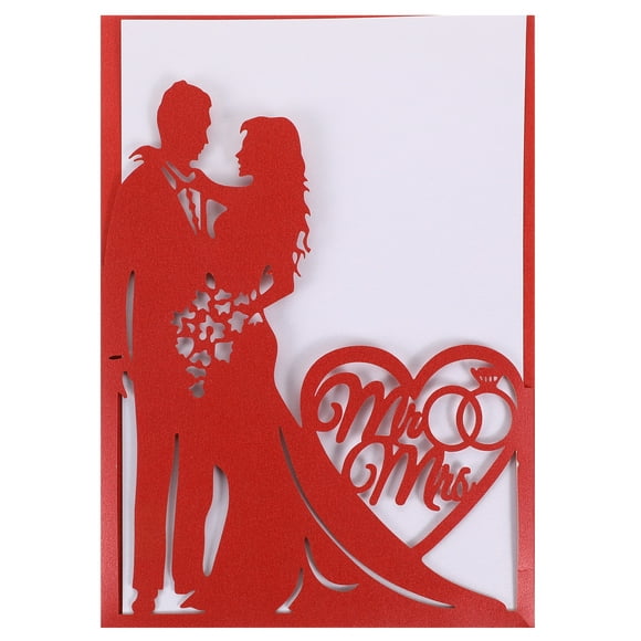 10pcs Creative Wedding Invitations Bride Groom Lovely Paper Invitations Cards