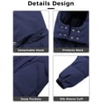 thumbnail image 4 of Ampake Women's Winter Puffer Coat Warm Waterproof Insulated Jacket with Hood Blue L, 4 of 6