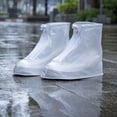 thumbnail image 6 of Waterproof Shoe Covers,Reusable Thickened Zipper Rain Overshoes | Non-slip Shoe Cover,Perfect for Wet Weather Outdoor Commute,Road Walking,White, 6 of 8