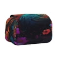 thumbnail image 1 of Disketp Colorful Flower Bird Estuche de Lápices de Doble Capa con Tapa Abatible y Cremallera, Organizador Escolar para Adolescentes y Adultos, 1 of 7