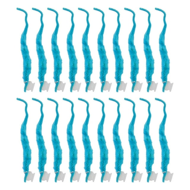 20 Pcs Furry Worm Soft Touch Plush Material Cute Style DIY Compact Portable Fuzzy Worms for Party