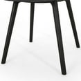 thumbnail image 5 of GDF Studio Lucy Outdoor Modern Dining Chairs, Set of 2, Black, 5 of 7