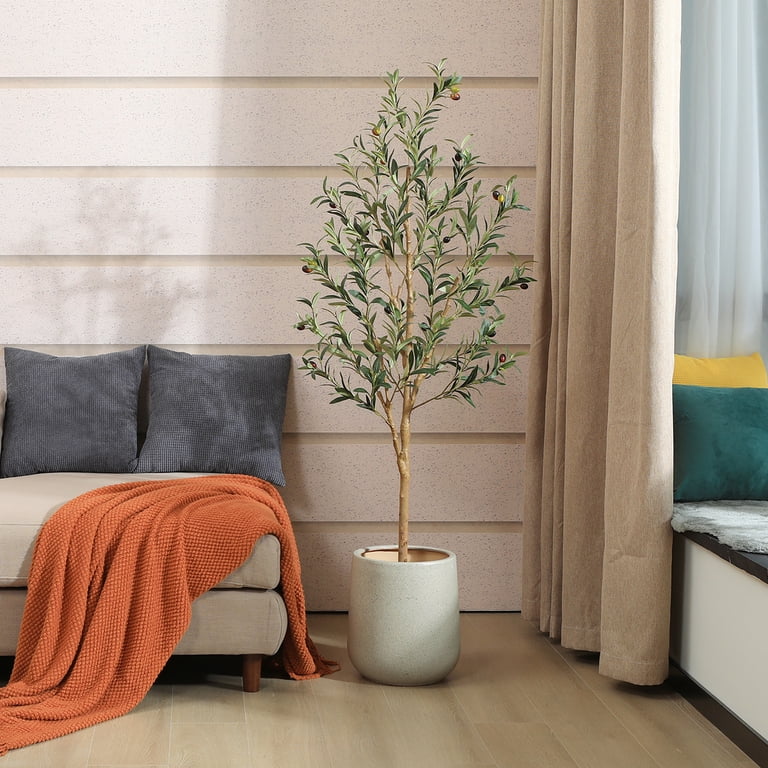 DR.Planzen Artificial Olive Tree Indoor 5ft Tall Faux Olive Tree