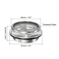 thumbnail image 2 of Uxcell M42x1.5mm Male Threaded Aluminum Air Compressor Oil Level Gauge Sight Glass, 2 of 5