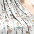 thumbnail image 3 of Ballet Princess Pattern Blanket,Comfortable Soft Lamb Wool Throw Blanket,All Season,Warm Lightweight Blankets for Sofa Bed Couch Living Room Chair,60"x80", 3 of 4