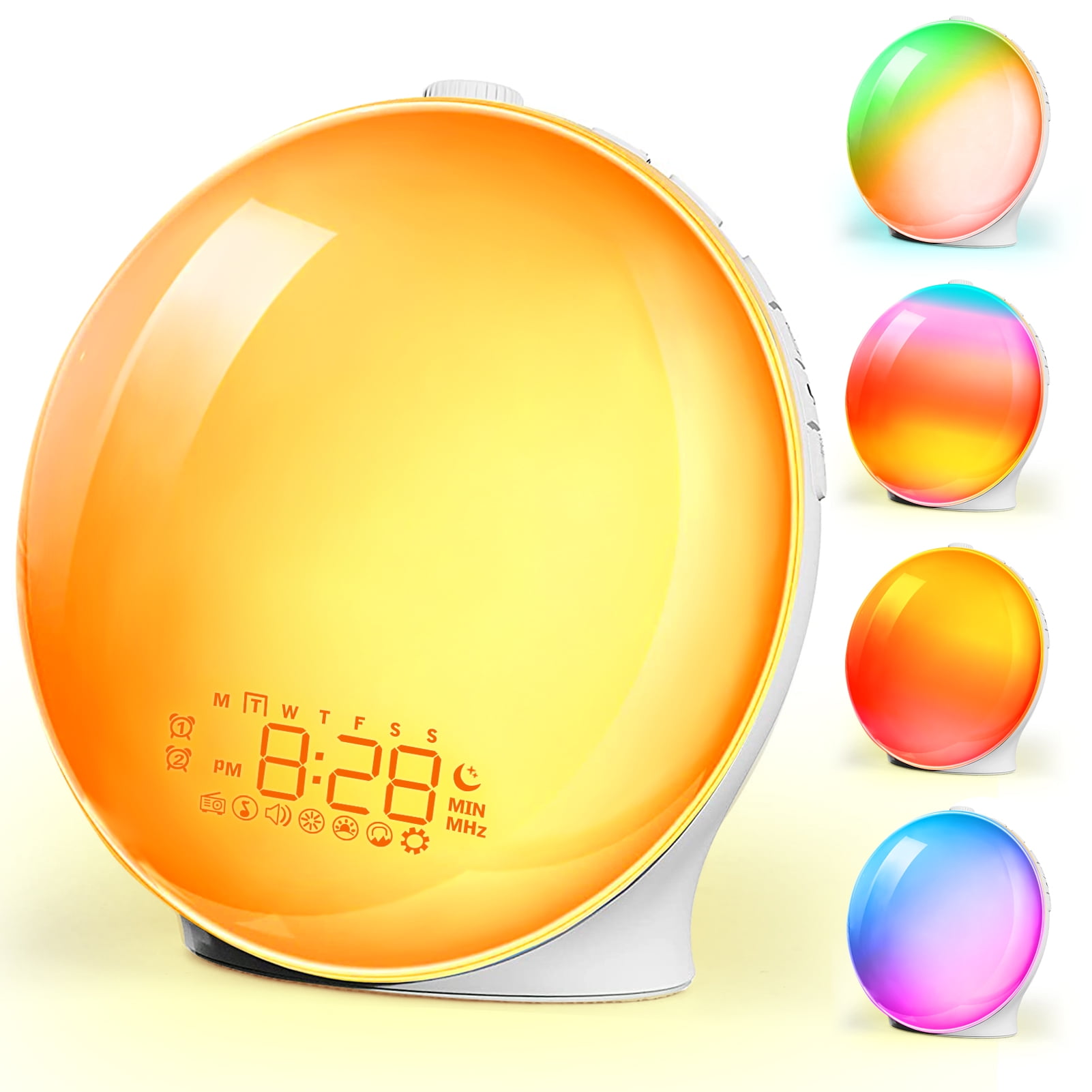 Sunrise Alarm Clock Wake Up Light for Heavy Sleepers, Upgrade Full