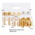 thumbnail image 4 of 24 Pares de  Aretes  Joyeria Para  Mujer  Modelo Dorado, 4 of 4