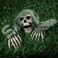 thumbnail image 4 of BiFandian Halloween Skeleton Decorations Outdoor, Skull Ground Breaker Stakes, Outdoor Scary Halloween Yard Lawn Garden Decorations, 4 of 7