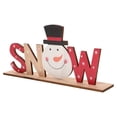 thumbnail image 3 of Gymnture Christmas Snowman Wood Letters Xmas Table Decor Holiday Ornaments, 3 of 10
