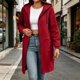 thumbnail image 5 of LLYWEY Zip-Up Sudadera con Capucha Larga Suave para Mujer Ligera de Forro Polar Suave con Cordón Casual de Manga Larga con Cierre de Zíper Chaquetas con Capucha con 2 Bolsillos Frontales, 5 of 9
