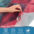 thumbnail image 3 of Yayeee Kitchen Curtains Tier Pair Light Filtering 27"x24" Rod Pocket Short Cafe Window Panel, Vibrant Green Tartan Pattern, 3 of 7