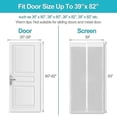 thumbnail image 3 of Upgraded Magnetic Screen Door Black -ssxjv, 3 of 3