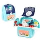 thumbnail image 3 of Niños simulación banco de trabajo educativo herramientas juguete mochila 2-en-1 bebé educación temprana preescolar juguetes plegables plástico bebé regalos maquillaje animal azul Vogacara FN001325-02, 3 of 7