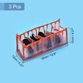 thumbnail image 2 of Unique Bargains 3pcs Underwear Sock Organizer, Mesh Clothes Storage Organizer Foldable Storage Containers for Socks, White Orange, 2 of 6