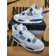 thumbnail image 1 of Ni - ke Air Jordan 4 Retro Military Industrial Blue FV5029-141 Men's Size 9, 1 of 5