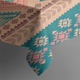 thumbnail image 3 of Multicolor Geometric Boho Pattern Rectangle Tablecloth 60"x84",Waterproof Polyester Rectangle Table Cloth, Wipeable Spillproof Polyester Tablecloth for Dining, Camping, Indoor and Outdoor, 3 of 5