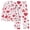 Red, variant on Tnhcen Women's Heart Print Nightgown Set Long Sleeve Button-Down Lapel Shirt Straight-Leg Pants Home Clothes Set S-3XL