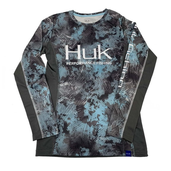 Huk Ladies Icon X Camo Subphantis Glacier X-Small Long Sleeve Shirt