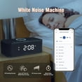 thumbnail image 6 of Digital Alarm Clock Radio with , 10 Alarms, White Noise, Wireless Charging, Black, 6 of 7
