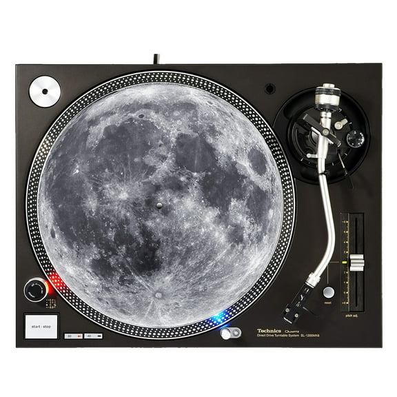 KuzmarK™ 12" DJ Turntable Slipmat - Full Moon
