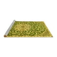 thumbnail image 2 of Ahgly Company Machine Washable Indoor Rectangle Medallion Yellow Traditional Area Rugs, 2' x 5', 2 of 4