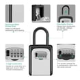 thumbnail image 3 of K-Cliffs Heavy Duty Lock Box Secure Portable 4 digit Combination Key Lockbox With Shackle Safe for Realtor's Open House Holds up to 5 Keys, 3 of 7
