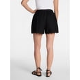 thumbnail image 4 of Time and Tru Women's Eyelet Trim Shorts, Sizes XS-XXXL, 4 of 6