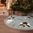 thumbnail image 5 of Fuzoiu Funny Beagle Active Dog Print Christmas Tree Skirt,Xmas Christmas Decorations,Xmas Tree Mat for Farmhouse Holiday New Years Home Party Decor Tree Rugs-30", 5 of 6
