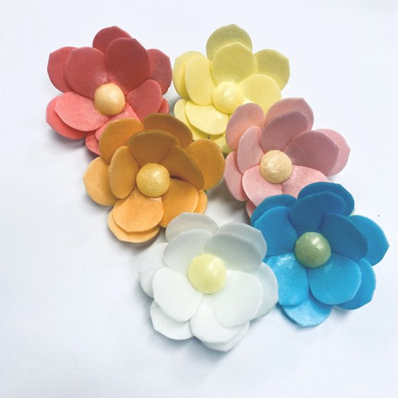 Ninfa - edible wafer paper flowers - 6pk