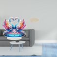 thumbnail image 2 of Centro de mesa con escultura de cisne acrílico con decoración de gabinete plano 2D y adorno de estantería combinado con alfombra interior redonda de 6, 2 of 8