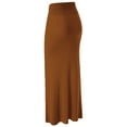 thumbnail image 2 of Made by Johnny Women's Lightweight Floor Length Maxi Skirt M RUST, 2 of 6