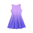 thumbnail image 3 of Abcomgle Girls Sleeveless Summer Dress Kids Casual A-Line Sleeveless Midi Dress Gradient Basic Crew Neck Swing Sundresses for 4-14t Kids,Purple,11-12Years, 3 of 4