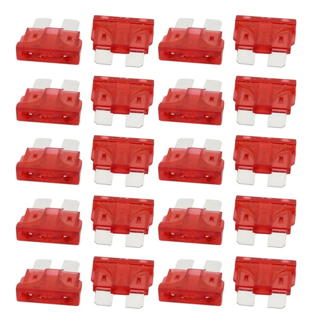 Unique Bargains 20pcs 10A Car Fuse Auto Truck SUV Fuses Miniature Fuse Red