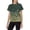 Dark Wild Daisy Meadow, variant on Women's All-Over Print Tee Shirts Short Sleeve Casual Vintage Dried Wildflower Graphic Crewneck Summer Tops