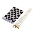 thumbnail image 3 of 12x Banderas Que Mano En Blanco Y Negro F1 Fanáticos De Los Fanáticos De La Fórmula Zulema Bandera de blanco y negro, 3 of 7