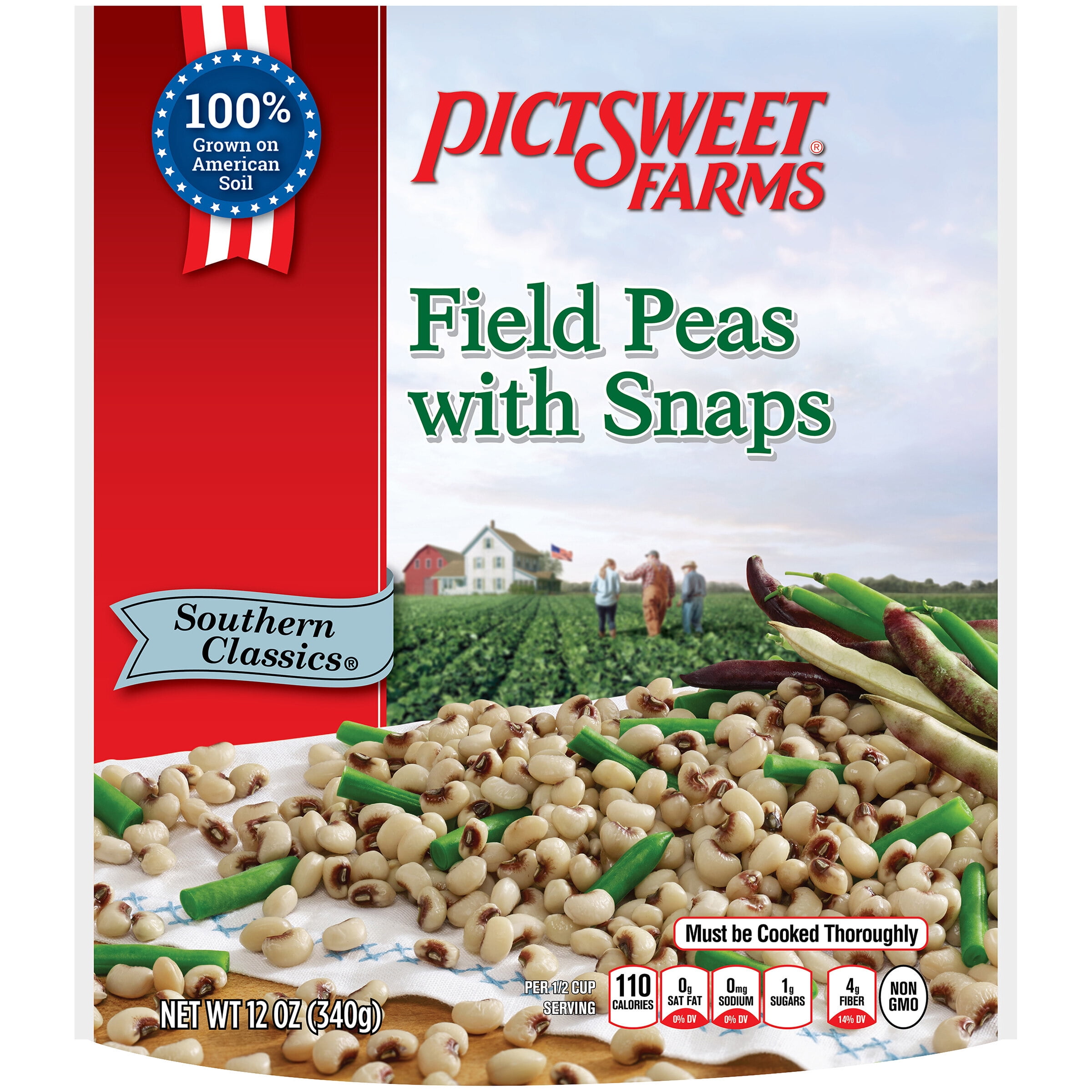 Pictsweet Farms® Southern Classics® Field Peas with Snaps 12 oz. Bag