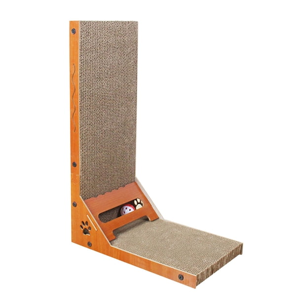Rascador para gatos, cama de salón de cartón, papel , almohadilla para rascar gatos vertical Ángulo jinwen Rascador vertical para gatos
