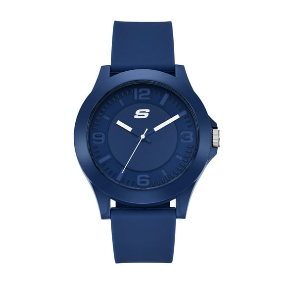 Skechers Men's Rosencrans Analog Blue Silicone Watch