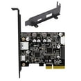 thumbnail image 1 of GUYUTING PCIe USB 3.2 Gen2 Card ASM3142 VL822 10Gbps Type A Type C Type E for Windows XP Vista 7 8 10, 1 of 7