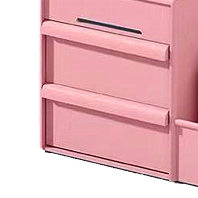 Organizador de maquillaje cosmético Escritorio Joyero Caja de almacenamiento Cajón Contenedor (Rosa) JShteea Libre de BPA