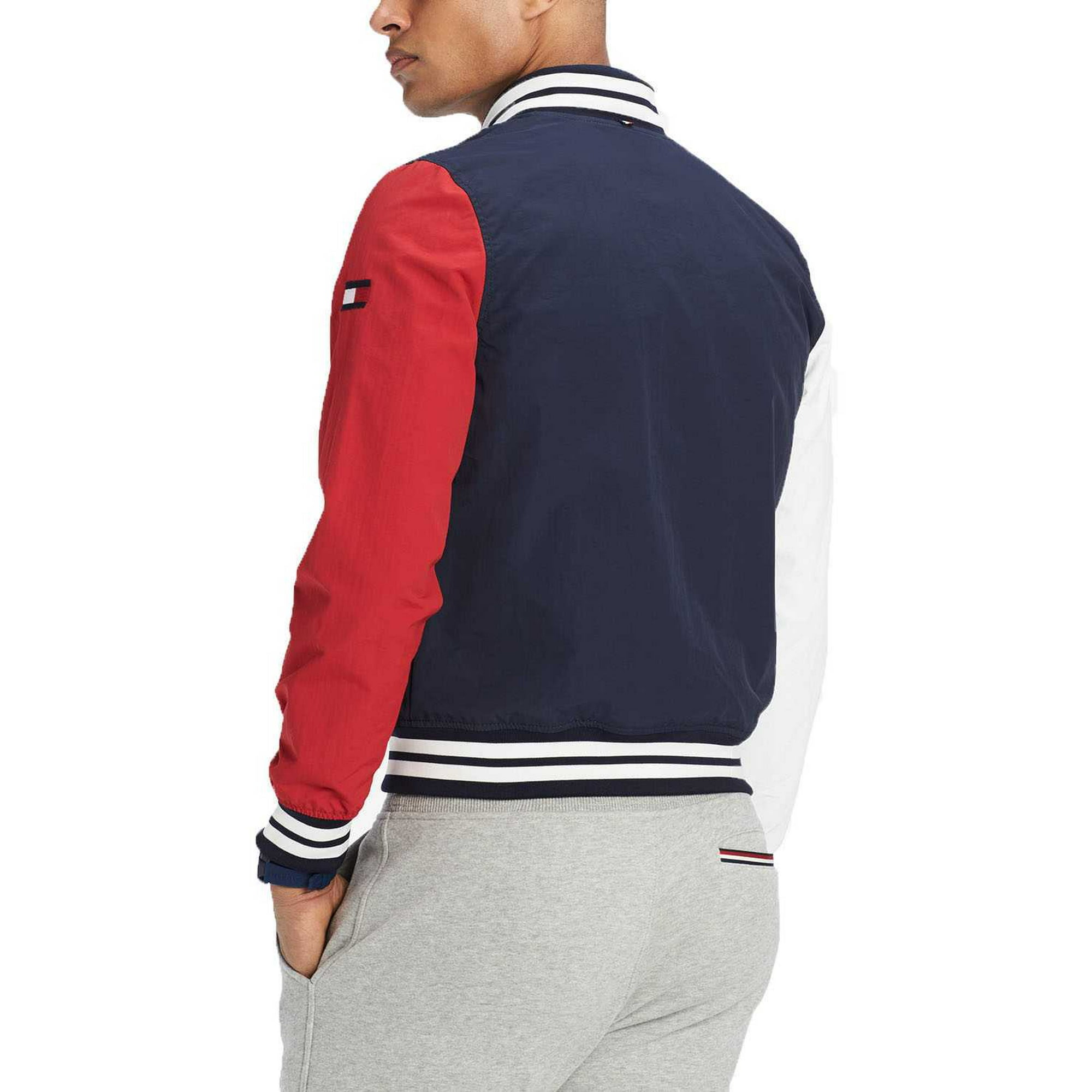 Hilfiger baseball jacket deals