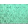 thumbnail image 1 of Ahgly Company Indoor Rectangle Abstract Turquoise Blue Modern Area Rugs, 8' x 12', 1 of 4